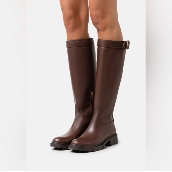 Coach Leigh Tall Leather Boot - Picture 1 of 10